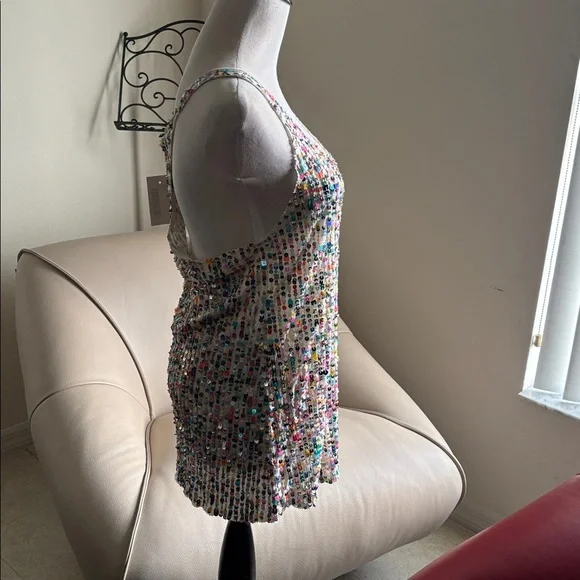 Joe's Jeans Multicolor Sequin Tank Top - Picture 2 of 10